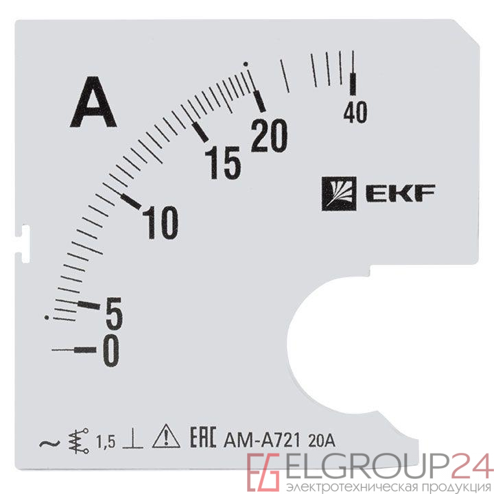 Шкала сменная для A721 20/5А-1.5 PROxima EKF s-a721-20