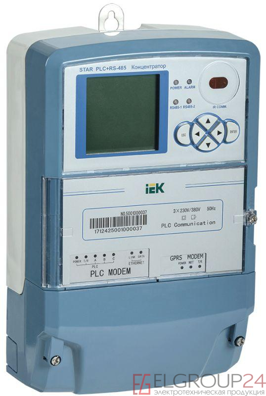 Концентратор STAR_PLC+RS-485 IEK CME-1C8-PLC