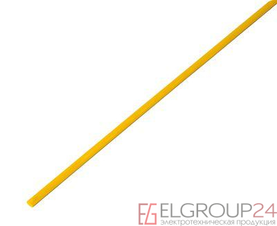 Трубка термоусадочная 2.5/1.25 1м желт. REXANT 20-2502